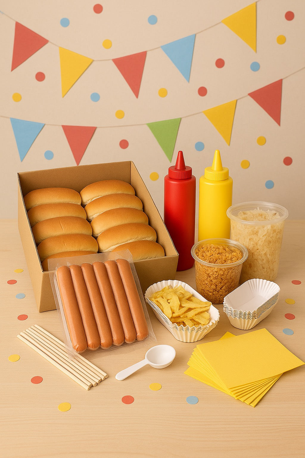 Hotdogpakket – Compleet voor 50 porties!